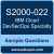 S2000-022: IBM Cloud DevSecOps v2 Specialty
