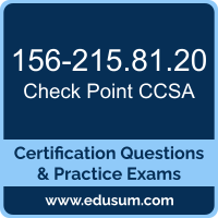 156-215.81.20: Check Point Security Administrator (CCSA R81.20)