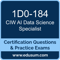1D0-184: CIW AI Data Science Specialist