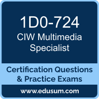 1D0-724: CIW Multimedia Specialist