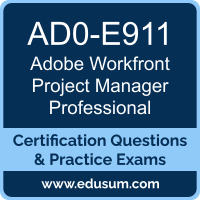 AD0-E911: Adobe Workfront Project Manager Professional
