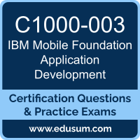 C1000-003: IBM Mobile Foundation v8.0 Application Development