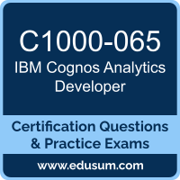 C1000-065: IBM Cognos Analytics Developer V11.1.x