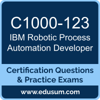 C1000-123: IBM Robotic Process Automation v20.12.x Developer