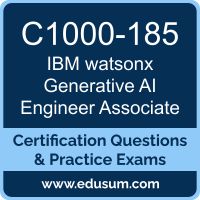 C1000-185: IBM watsonx Generative AI Engineer - Associate C1000-185: IBM watsonx Generative AI Engineer - Associate