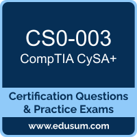 CS0-003: CompTIA Cybersecurity Analyst (CySA Plus)