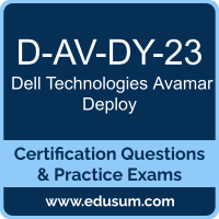 D-AV-DY-23: Dell Technologies Avamar Deploy 2023