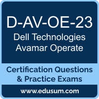 D-AV-OE-23: Dell Technologies Avamar Operate 2023