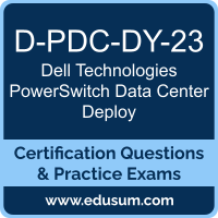 D-PDC-DY-23: Dell Technologies PowerSwitch Data Center Deploy 2023