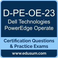 D-PE-OE-23: Dell Technologies PowerEdge Operate 2023