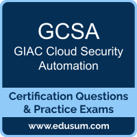 GCSA: GIAC Cloud Security Automation