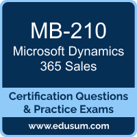 MB-210: Microsoft Dynamics 365 Sales Functional Consultant