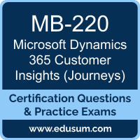 MB-220: Microsoft Dynamics 365 Customer Insights (Journeys) Functional Consultan