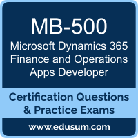 MB-500: Microsoft Dynamics 365 Finance and Operations Apps Developer