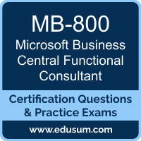 MB-800: Microsoft Dynamics 365 Business Central Functional Consultant