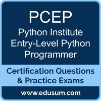 PCEP: Python Institute Certified Entry-Level Python Programmer (PCEP-30-02)