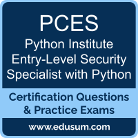 PCES: Python Institute Certified Entry-Level Security Specialist with Python (PC