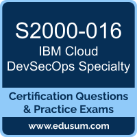 S2000-016: IBM Cloud DevSecOps v1 Specialty