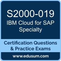 S2000-019: IBM Cloud for SAP v1 Specialty