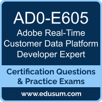 AD0-E605: Adobe Real-Time Customer Data Platform Developer Expert AD0-E605: Adobe Real-Time Customer Data Platform Developer Expert