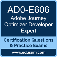 AD0-E606: Adobe Journey Optimizer Developer Expert AD0-E606: Adobe Journey Optimizer Developer Expert