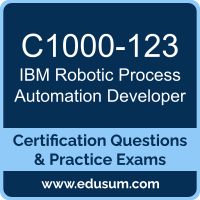 C1000-123: IBM Robotic Process Automation v20.12.x Developer C1000-123: IBM Robotic Process Automation v20.12.x Developer