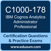 C1000-178: IBM Cognos Analytics v12 Administrator - Professional