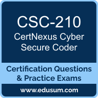 CSC-210: CertNexus Cyber Secure Coder (CSC)