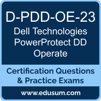 D-PDD-OE-23: Dell Technologies PowerProtect DD Operate 2023 D-PDD-OE-23: Dell Technologies PowerProtect DD Operate 2023
