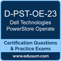 D-PST-OE-23: Dell Technologies PowerStore Operate 2023 D-PST-OE-23: Dell Technologies PowerStore Operate 2023