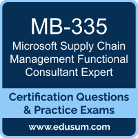 MB-335: Microsoft Dynamics 365 Supply Chain Management Functional Consultant Expert MB-335: Microsoft Dynamics 365 Supply Chain Management Functional Consultant Exp