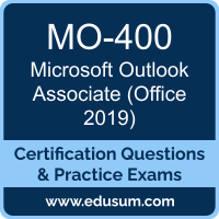 MO-400: Microsoft Outlook Associate (Office 2019) MO-400: Microsoft Outlook Associate (Office 2019)