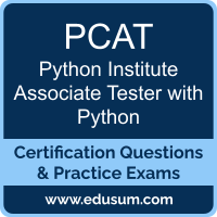 PCAT: Python Institute Certified Associate Tester with Python (PCAT-31-0x) PCAT: Python Institute Certified Associate Tester with Python (PCAT-31-0x)