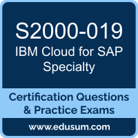 S2000-019: IBM Cloud for SAP v1 Specialty S2000-019: IBM Cloud for SAP v1 Specialty