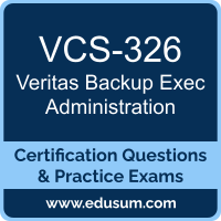 VCS-326: Administration of Veritas Backup Exec 21 (Backup Exec Administration) VCS-326: Administration of Veritas Backup Exec 21 (Backup Exec Administration)