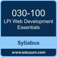 Web Development Essentials PDF, 030-100 Dumps, 030-100 PDF, Web Development Essentials VCE, 030-100 Questions PDF, LPI 030-100 VCE, LPI Web Development Essentials 030 Dumps, LPI Web Development Essentials 030 PDF
