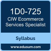 Ecommerce Services Specialist PDF, 1D0-725 Dumps, 1D0-725 PDF, Ecommerce Services Specialist VCE, 1D0-725 Questions PDF, CIW 1D0-725 VCE, CIW Ecommerce Services Specialist Dumps, CIW Ecommerce Services Specialist PDF