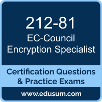 Encryption Specialist Dumps, Encryption Specialist PDF, 212-81 PDF, Encryption Specialist Braindumps, 212-81 Questions PDF, EC-Council 212-81 VCE, EC-Council ECES Dumps