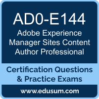 Experience Manager Sites Content Author Professional Dumps, Experience Manager Sites Content Author Professional PDF, AD0-E144 PDF, Experience Manager Sites Content Author Professional Braindumps, AD0-E144 Questions PDF, Adobe AD0-E144 VCE, Adobe Experience Manager Sites Content Author Professional Dumps