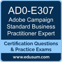 Campaign Standard Business Practitioner Expert Dumps, Campaign Standard Business Practitioner Expert PDF, AD0-E307 PDF, Campaign Standard Business Practitioner Expert Braindumps, AD0-E307 Questions PDF, Adobe AD0-E307 VCE, Adobe Campaign Standard Business Practitioner Expert Dumps