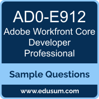 Workfront Core Developer Professional Dumps, AD0-E912 Dumps, AD0-E912 PDF, Workfront Core Developer Professional VCE, Adobe AD0-E912 VCE, Adobe Workfront Core Developer Professional PDF