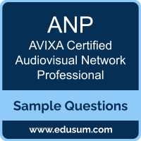 ANP Dumps, ANP PDF, ANP VCE, AVIXA Certified Audiovisual Network Professional VCE, AVIXA Audiovisual Network Professional PDF