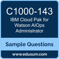 Cloud Pak for Watson AIOps Administrator Dumps, C1000-143 Dumps, C1000-143 PDF, Cloud Pak for Watson AIOps Administrator VCE, IBM C1000-143 VCE, , IBM Cloud Pak for Watson AIOps Administrator PDF