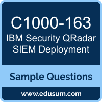 Security QRadar SIEM Deployment Dumps, C1000-163 Dumps, C1000-163 PDF, Security QRadar SIEM Deployment VCE, IBM C1000-163 VCE, IBM Security QRadar SIEM Deployment PDF