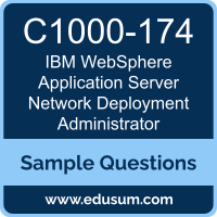 WebSphere Application Server Network Deployment Administrator Dumps, C1000-174 Dumps, C1000-174 PDF, WebSphere Application Server Network Deployment Administrator VCE, IBM C1000-174 VCE, IBM WebSphere Application Server Network Deployment Administrator PDF