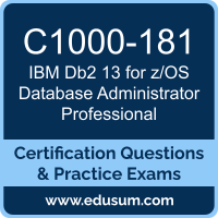 Db2 13 for z/OS Database Administrator Professional Dumps, Db2 13 for z/OS Database Administrator Professional PDF, C1000-181 PDF, Db2 13 for z/OS Database Administrator Professional Braindumps, C1000-181 Questions PDF, IBM C1000-181 VCE, IBM Db2 13 for z/OS Database Administrator Professional Dumps