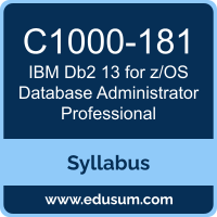 Db2 13 for z/OS Database Administrator Professional PDF, C1000-181 Dumps, C1000-181 PDF, Db2 13 for z/OS Database Administrator Professional VCE, C1000-181 Questions PDF, IBM C1000-181 VCE, IBM Db2 13 for z/OS Database Administrator Professional Dumps, IBM Db2 13 for z/OS Database Administrator Professional PDF