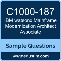 watsonx Mainframe Modernization Architect Associate Dumps, C1000-187 Dumps, C1000-187 PDF, watsonx Mainframe Modernization Architect Associate VCE, IBM C1000-187 VCE, IBM watsonx Mainframe Modernization Architect Associate PDF
