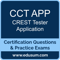 Tester Application Dumps, Tester Application PDF, CCT APP PDF, Tester Application Braindumps, CCT APP Questions PDF, CREST CCT APP VCE, CREST Tester Application Dumps