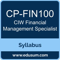 Financial Management Specialist PDF, CP-FIN100 Dumps, CP-FIN100 PDF, Financial Management Specialist VCE, CP-FIN100 Questions PDF, CIW CP-FIN100 VCE, CIW Financial Management Specialist Dumps, CIW Financial Management Specialist PDF